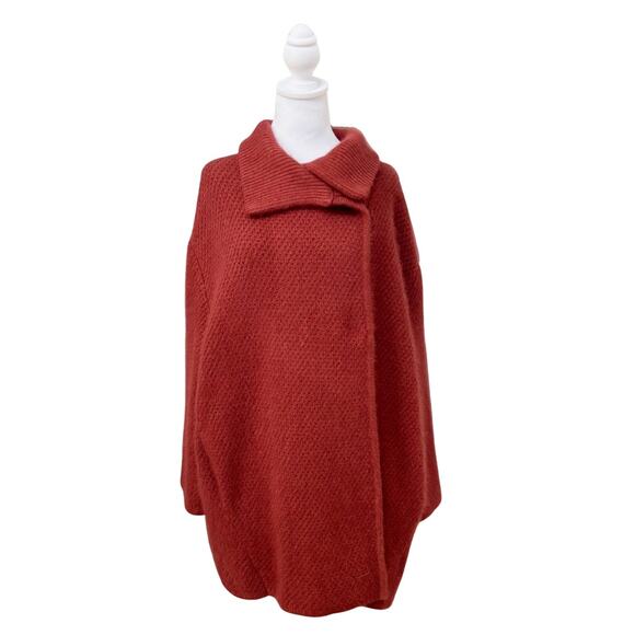 360 Sweater Elsie Wool Coat Medium Red NEW - Picture 2 of 8